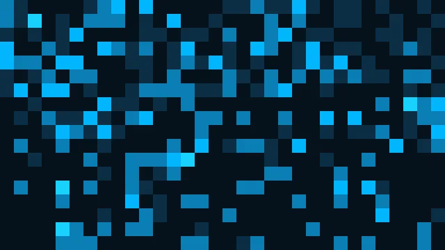 Pixel-Muster in Blau und Cyan